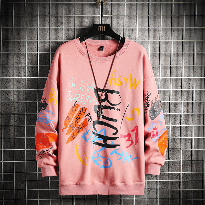 SingleRoad Mens Crewneck Sweatshirt Men Harajuku Oversized Japanese Streetwear Hip Hop Black Hoodie Men Sweatshirts Hoodies AMAZON