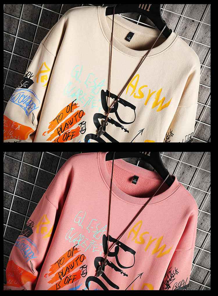 SingleRoad Mens Crewneck Sweatshirt Men Harajuku Oversized Japanese Streetwear Hip Hop Black Hoodie Men Sweatshirts Hoodies AMAZON