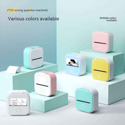 Portable Mini Thermal Label Printer Home Photo Printer Student Wrong Question Printer Bluetooth-compatible Mini Label Printer Price Tag