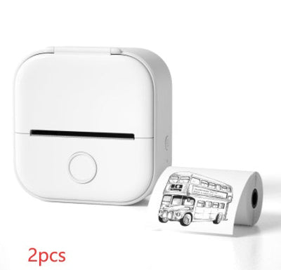 Portable Mini Thermal Label Printer Home Photo Printer Student Wrong Question Printer Bluetooth-compatible Mini Label Printer Price Tag Amazon