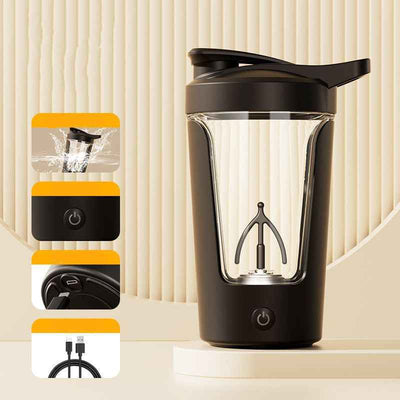 400ML 14oz Electric Protein Powder Mixing Cup  Fully Automatic Shaker Mixer Shake Bottle Milk Coffee Blender Kettle Fro Gym 1200mAh