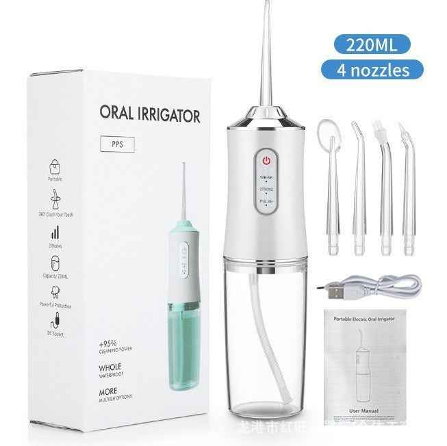 Electric Water Flosser Portable Household Water Flosser Teeth Cleaner Oral Irrigator Dental Flosser