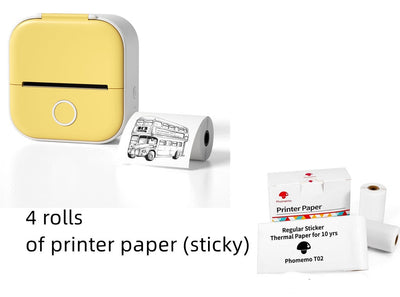 Portable Mini Thermal Label Printer Home Photo Printer Student Wrong Question Printer Bluetooth-compatible Mini Label Printer Price Tag Amazon