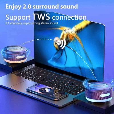 Small Wireless Bone Conduction Speakers Bluetooth Vibration Speaker With Color