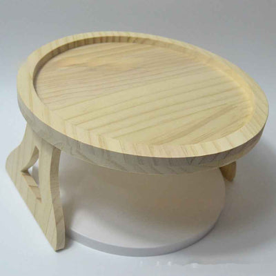 Sofa Handrail Wooden Folding Tray
