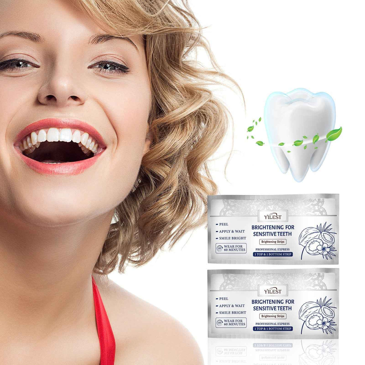 Bright White Teeth Strips Brightening Whitening Cleaning Teeth Fixing Teeth Cleaning
