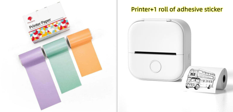 Portable Mini Thermal Label Printer Home Photo Printer Student Wrong Question Printer Bluetooth-compatible Mini Label Printer Price Tag Amazon