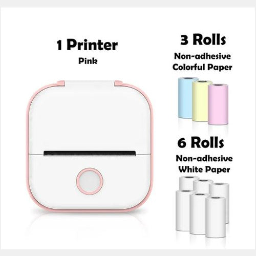 Portable Mini Thermal Label Printer Home Photo Printer Student Wrong Question Printer Bluetooth-compatible Mini Label Printer Price Tag Amazon