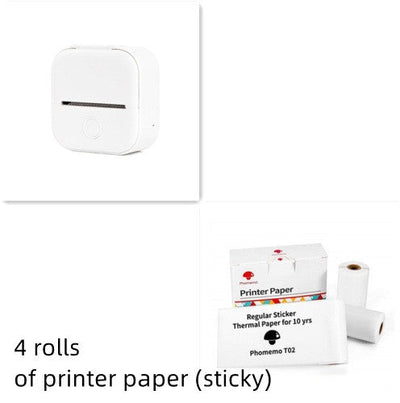 Portable Mini Thermal Label Printer Home Photo Printer Student Wrong Question Printer Bluetooth-compatible Mini Label Printer Price Tag Amazon