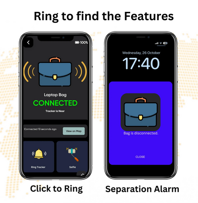 Dolphin Smart Bluetooth Tracker Pro with Leather Case - EssentioGo